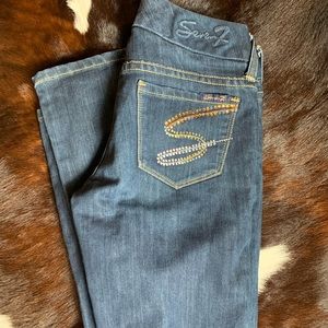 Seven 7 Rhinestone pocket Jeans